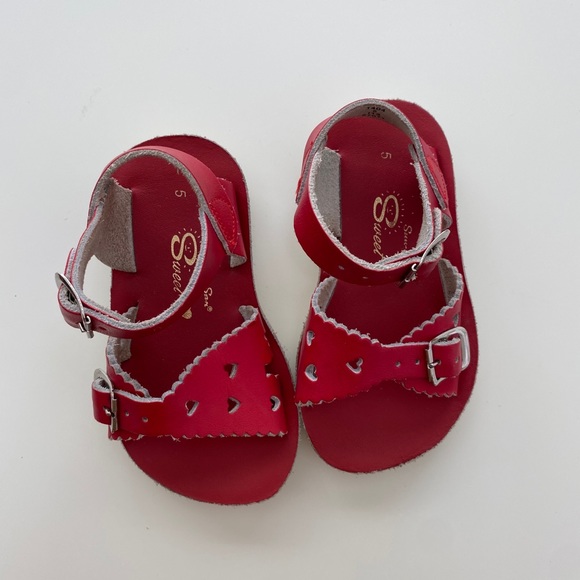Salt Water Sandals by Hoy Other - Salt Water Sun San Sweet Red Heart Sandals